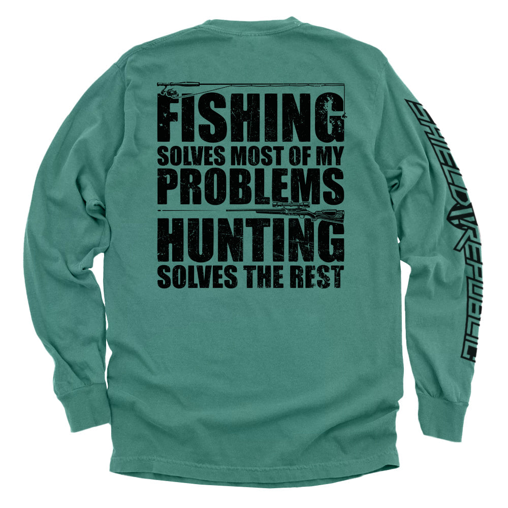 Fishing Solves Most Of My Problems - Aaria Tees Aaria Tees