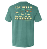 Say Hello to My Little Friends Green Aaria Tees