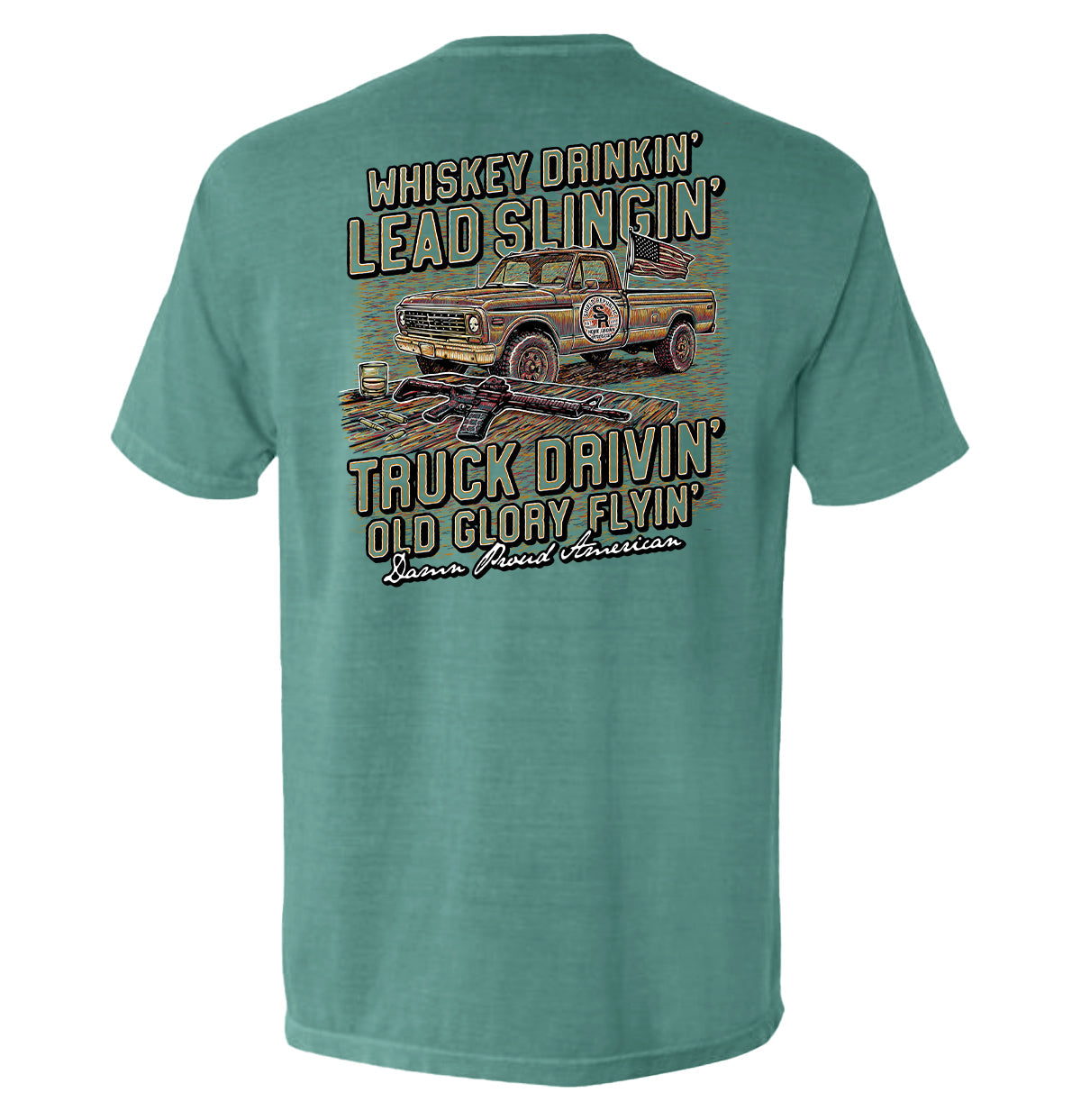 Damn Proud American - Aaria Tees Aaria Tees