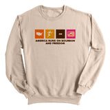America Runs on Bourbon and Freedom (Front) Aaria Tees