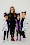 Lilac/Coconut Bow Cozy Socks - Aaria Tees Aaria Tees