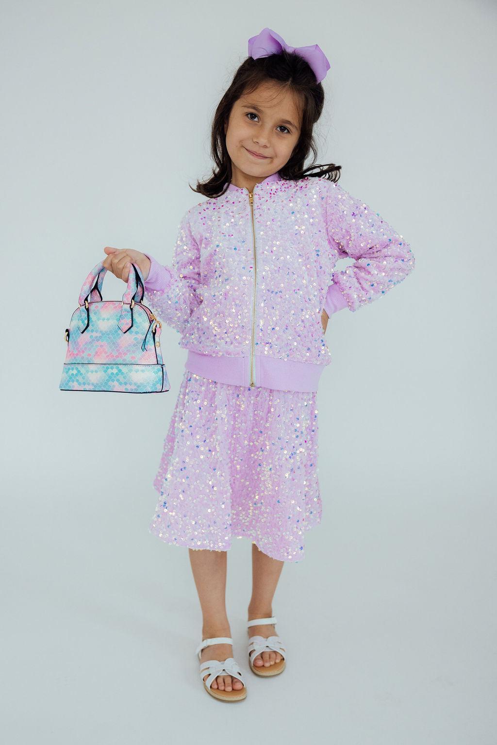 Lilac Velvet Sequin Jacket - Aaria Tees Aaria Tees