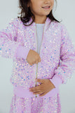 Lilac Velvet Sequin Jacket - Aaria Tees Aaria Tees