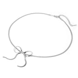 Lily Bow Necklace Aaria Tees