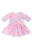 Little Miss Chickie 3/4 Twirl Bodysuit - Aaria Tees Aaria Tees