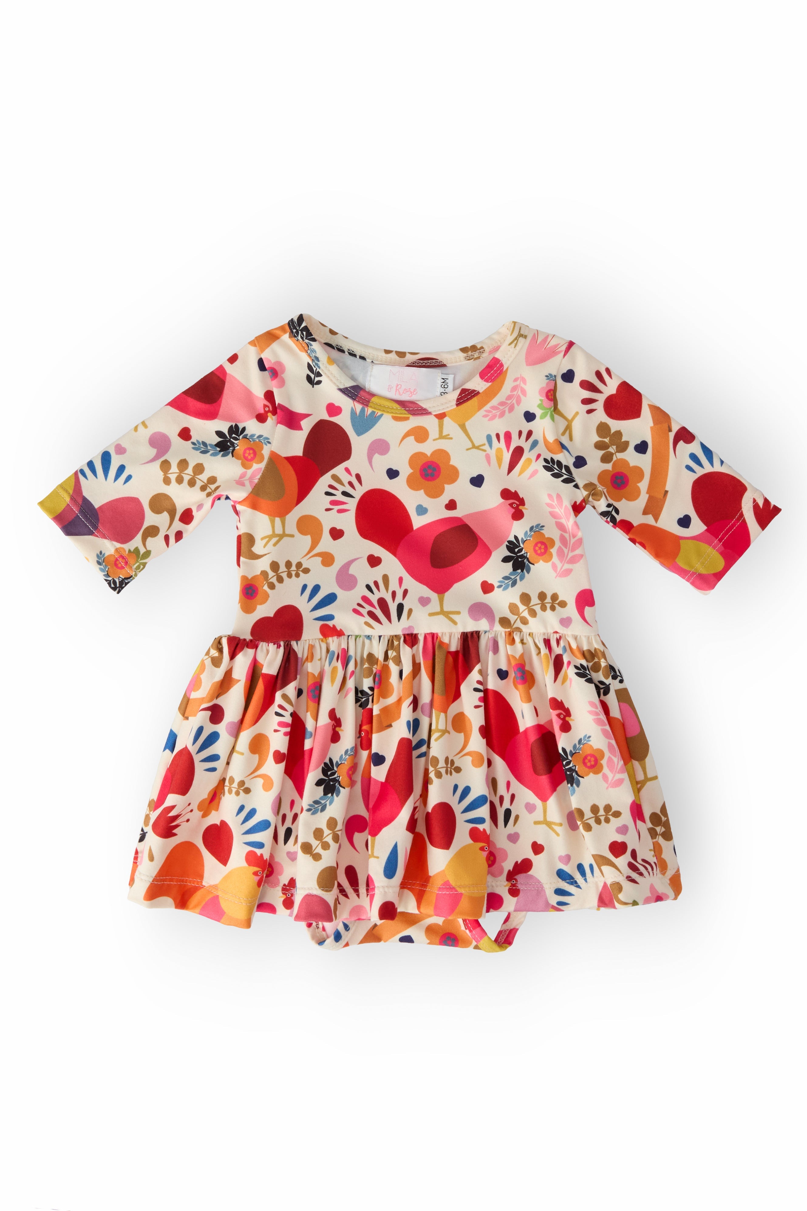 Little Red Hen Twirl Bodysuit - Aaria Tees Aaria Tees