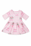 Little Sister Floral 3/4 Twirl Bodysuit - Aaria Tees Aaria Tees