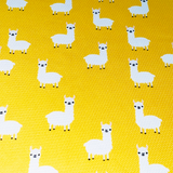 Llama Yellow Tie On Dog Bandana Aaria Tees