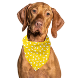 Llama Yellow Tie On Dog Bandana Aaria Tees