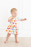 Lotta Love 3/4 Sleeve Twirl Bodysuit - Aaria Tees Aaria Tees