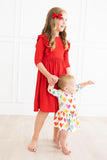 Lotta Love 3/4 Sleeve Twirl Bodysuit - Aaria Tees Aaria Tees