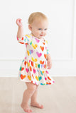 Lotta Love 3/4 Sleeve Twirl Bodysuit - Aaria Tees Aaria Tees