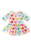 Lotta Love 3/4 Sleeve Twirl Bodysuit - Aaria Tees Aaria Tees