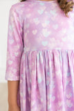 Love Story 3/4 Sleeve Pocket Twirl Dress - Aaria Tees Aaria Tees