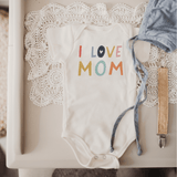 Macrame Oval Play Mat & Love Mom Bodysuit Bundle - Aaria Tees Aaria Tees