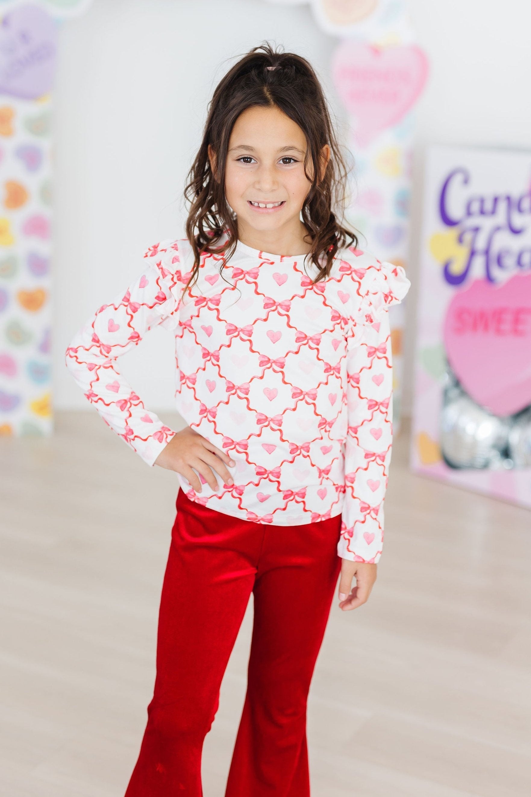 Lovebug L/S Ruffle Tee - Aaria Tees Aaria Tees