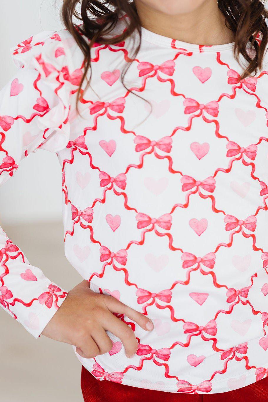 Lovebug L/S Ruffle Tee - Aaria Tees Aaria Tees