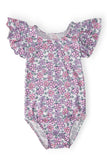 Lovely Lavender S/S Flutter Sleeve Leotard - Aaria Tees Aaria Tees