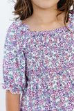 Lovely Lavender Smocked Ruffle Dress - Aaria Tees Aaria Tees