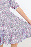 Lovely Lavender Smocked Ruffle Dress - Aaria Tees Aaria Tees