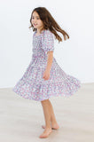Lovely Lavender Smocked Ruffle Dress - Aaria Tees Aaria Tees