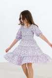 Lovely Lavender Smocked Ruffle Dress - Aaria Tees Aaria Tees