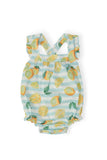 Lovely Lemons Ruffle Cross Back Romper - Aaria Tees Aaria Tees