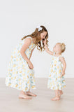 Lovely Lemons Ruffle Maxi Dress - Aaria Tees Aaria Tees