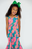 Luau Floral Ruffle Maxi Dress - Aaria Tees Aaria Tees