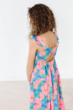 Luau Floral Ruffle Maxi Dress - Aaria Tees Aaria Tees
