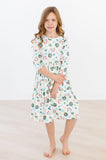 Luck of the Irish 3/4 Sleeve Pocket Twirl Dress - Aaria Tees Aaria Tees