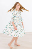 Luck of the Irish 3/4 Sleeve Pocket Twirl Dress - Aaria Tees Aaria Tees