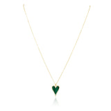 Lucy CZ Heart Necklace Aaria Tees