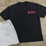 Country 'Herd' Heavy Faded Black Tee Aaria Tees