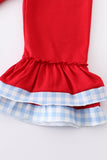 Santa milk cookies applique girl set Aaria Tees