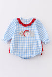 Santa milk cookies applique girl bubble Aaria Tees