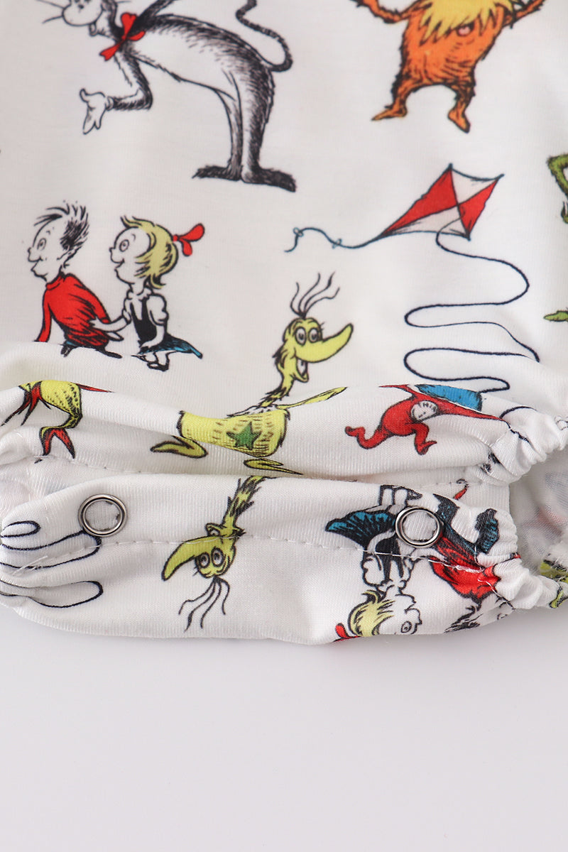 Dr.Seuss embroidery girl bubble - Aaria Tees Aaria Tees