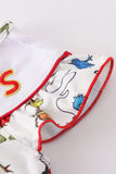 Dr.Seuss embroidery girl bubble - Aaria Tees Aaria Tees