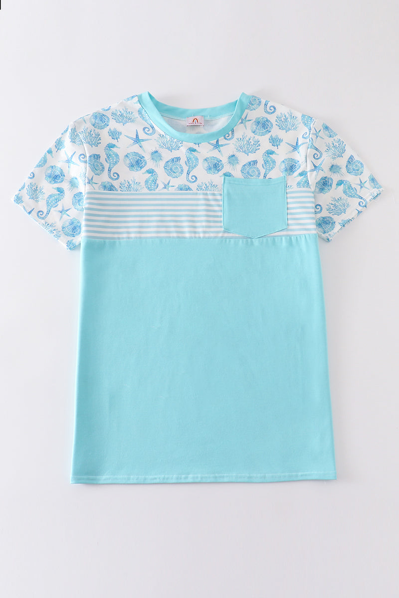 Marine creature print men top - Aaria Tees Aaria Tees