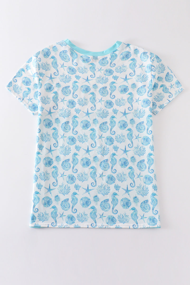Marine creature print men top - Aaria Tees Aaria Tees