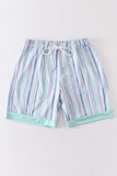 Blue stripe men swim trunks - Aaria Tees Aaria Tees