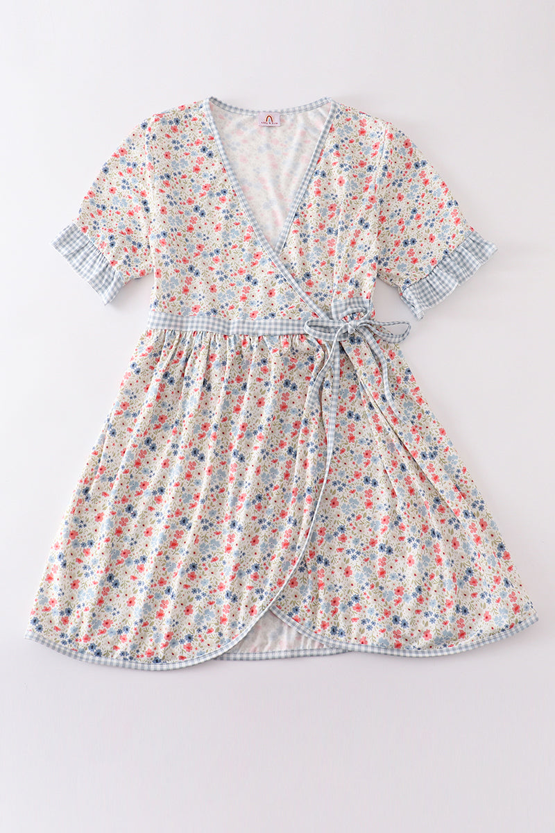 Floral print woman dress - Aaria Tees Aaria Tees