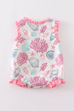 Pink Shell Embroidered Bubble Aaria Tees
