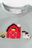 Green Farm French Knot Shorts Set Aaria Tees