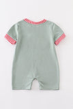 Green Farm French Knot Romper Aaria Tees