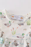 Sage Mallard Floral Bubble Aaria Tees