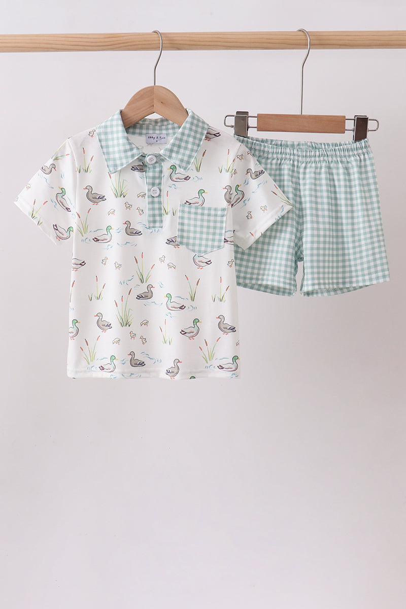 Green Duck Knit set - Aaria Tees Aaria Tees