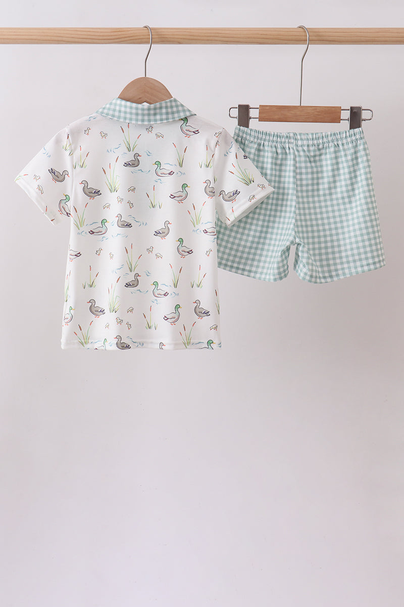 Green Duck Knit set - Aaria Tees Aaria Tees