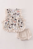 Beige Farm Bloomer Set Aaria Tees