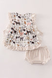 Beige Farm Bloomer Set Aaria Tees